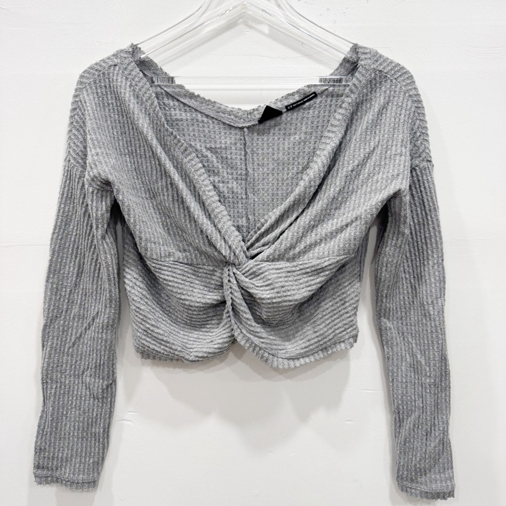 Urban Outfitters Out From Under Olivia Knot Thermal Top Long Sleeve X-Small